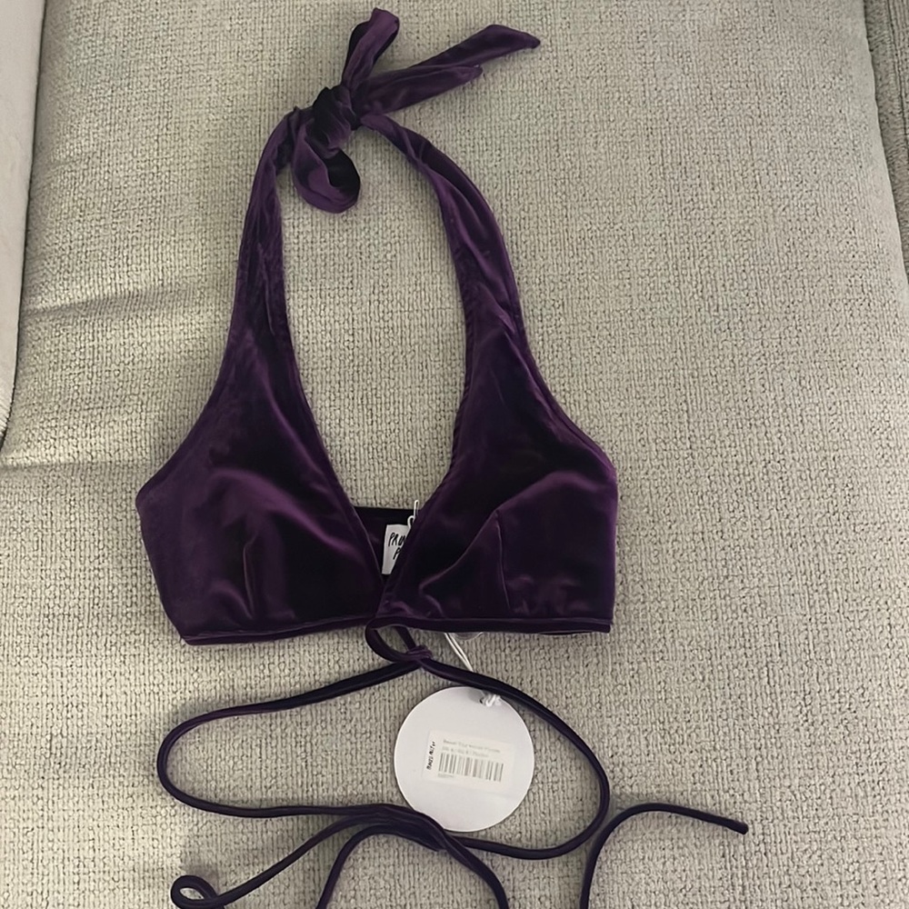 Princess polly brand new purple velvet top